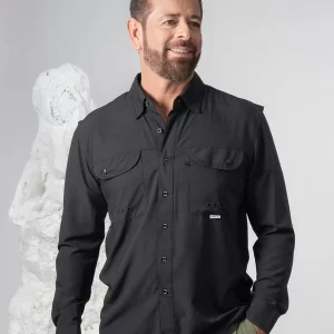 Camisa Maja Outdoor Signature Negro